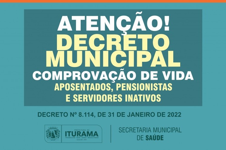 https://radiomodaorioverde.com.br/uploads/news/Iturama: Confira o Decreto que institui o recadastramento anual de vida dos aposentados, pensionistas e servidores